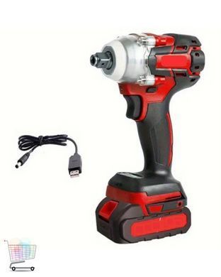 Аккумуляторный гайковерт MA752 24V с двумя батареями RED &bull; Электрический гайковерт MA752 для авто, гаража, мастерской, ремонта и работы с крепежом