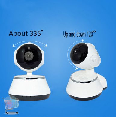 WI-FI IP-камера DL- V3 new (1.0MP - 1280*720P, инфракрасное ночное видение, с вращением, поддержка TF карты