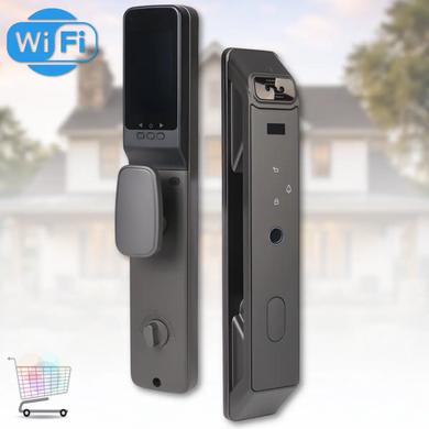 Розумний дверний замок LOCK97 з 3D розпізнаванням обличчя та Wi-Fi &bull; Біометричний електронний замок із камерою та віддаленим доступом для вхідних дверей квартири, будинку та офісу