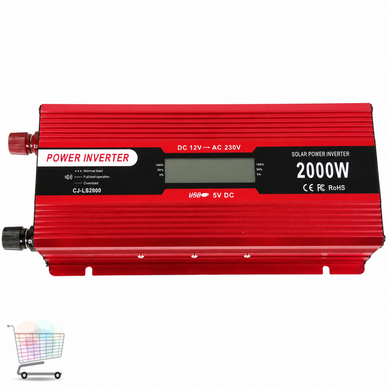 Инвертор 5 CORE KC-2000D 2000W 12V LCD &bull; Преобразователь напряжения 5 CORE KC-2000D 12V-220V Digital 1000 Вт с USB