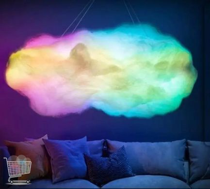 Музыкальный подвесной светильник DIY Cloud Atmosphere Light &bull; Подвесной ночник Облако с RGB подсветкой приложением и пультом