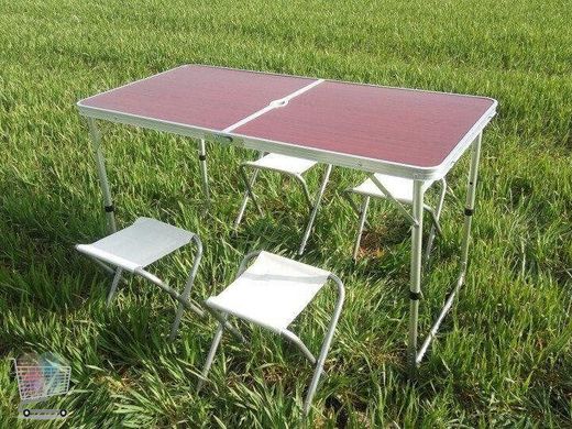 Раскладной стол для пикника со стульями Folding Table Туристический набор Стол + 6 стульев