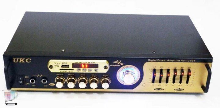 Усилитель звука UKC AV-121BT пятиканальный с караоке и Bluetooth