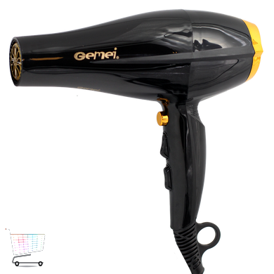Професійний потужний фен для волосся Gemei GM-1765, 2800W