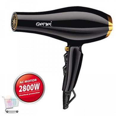 Профессиональный мощный фен для волос Gemei GM-1765, 2800W