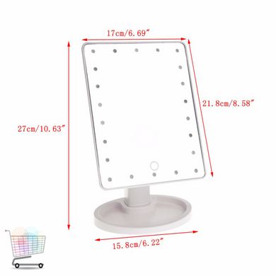 Настольное косметическое зеркало с LED подсветкой Smart Touch Mirror для макияжа