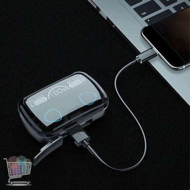 Бездротові TWS навушники M10 з мікрофоном і зарядним кейсом &bull; Bluetooth вкладиші для Android та iOS для музики, дзвінків, спілкування та щоденного використання