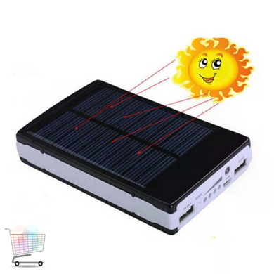 Повербанк UNIQUE SOLAR 90000/9600 мА&middot;год &bull; Зовнішній акумулятор із сонячною панеллю, USB-роз&rsquo;ємами, індикатором заряду та ліхтариком