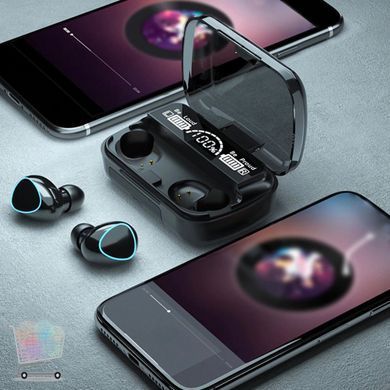 Бездротові TWS навушники M10 з мікрофоном і зарядним кейсом &bull; Bluetooth вкладиші для Android та iOS для музики, дзвінків, спілкування та щоденного використання