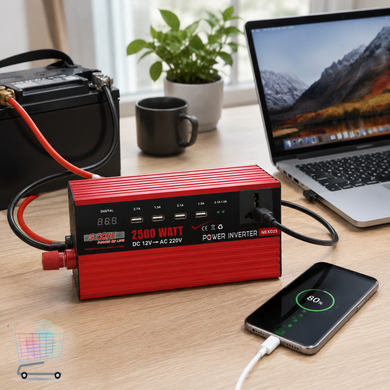 Преобразователь 5 CORE UN-3058 2500W 12V &bull; Автомобильный инвертор 5 CORE UN-3058 12V-220V 1100 Вт с USB