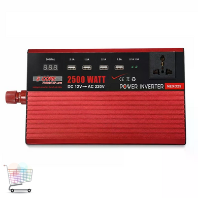 Преобразователь 5 CORE UN-3058 2500W 12V &bull; Автомобильный инвертор 5 CORE UN-3058 12V-220V 1100 Вт с USB