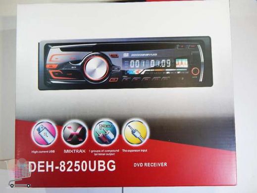 Автомобильная магнитола DEH-8250UBG DVD USB+Sd+MMC съемная панель PR5
