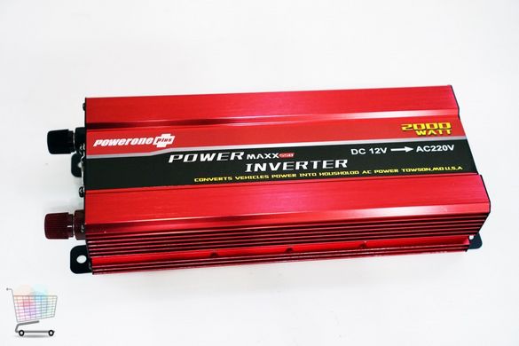 Інвертор перетворювач напруги Power Inverter 12-220V, 2000W