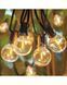 Уличная светодиодная гирлянда 10 м 20 LED MA716 &bull; Декоративная садовая гирлянда статического свечения 220В для двора, террасы, балкона и дачи
