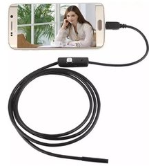 Эндоскопическая камера для смартфона, планшета, ноутбука  · Камера Эндоскоп Android and PC Endoscope · Гибкая USB камера 2 метра