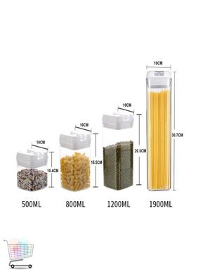 Набір контейнерів FOOD Storage Container Set для зберігання їжі, сипких та круп ∙ 7 ємностей з герметичними кришками