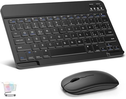 Бездротовий комплект Keyboard XL-5370 для навчання та роботи ∙ Комплект бездротової клавіатури та мишки для планшета XL-5370