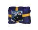 Плед-толстовка Huggle Hoodie Blanket з капюшоном двостороння ∙ Синя