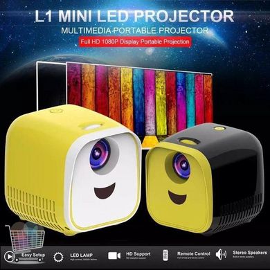 Дитячий міні LED проектор L1 Led Projector Портативний домашній мультимедійний проектор