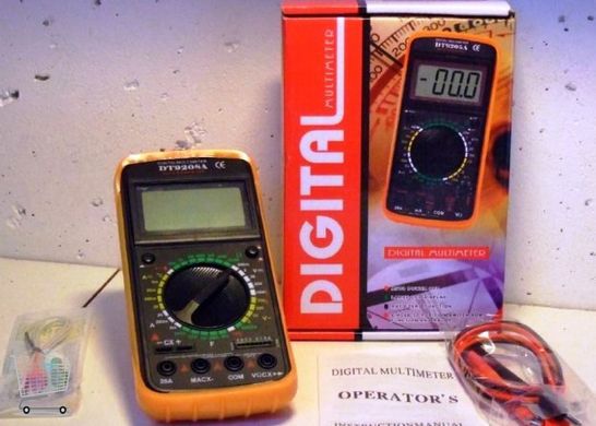 Многофункциональный цифровой измерительный прибор, мультиметр DT-9208A PR3