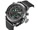 Чоловічий наручний годинник AMST Black Watch у чорному кольорі &bull; Стильний аксесуар на руку для щоденного носіння, роботи, прогулянок і подарунка