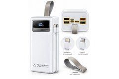 Білий Power Bank Aroimac ORA503 40000 mAh &bull; Портативний зарядний пристрій Aroimac ORA503 з Fast Charge QC3.0, швидкою зарядкою 22,5W та 4 USB виходами для смартфонів