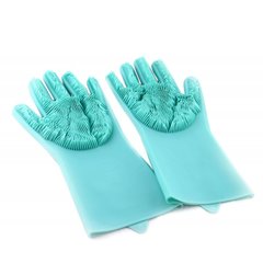 Многофункциональные силиконовые перчатки для мытья посуды и чистки Magic Silicone Gloves ∙ Чудо - Перчатки для уборки с ворсом универсальные