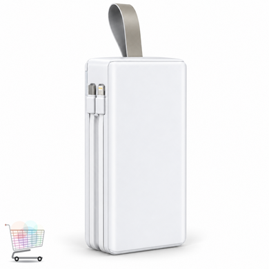 Белый Power Bank Aroimac ORA503 40000 mAh &bull; Портативное зарядное устройство Aroimac ORA503 с Fast Charge QC3.0, быстрой зарядкой 22,5W и 4 USB выходами для смартфонов