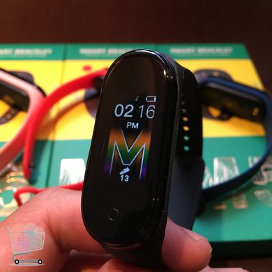 Фітнес-браслет M5 / Розумний годинник Smart Bracelet Bluetoоth трекер з крокоміром, вимірюванням тиску та пульсу