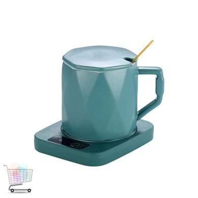 Портативная подставка с подогревом для чашки Теплый коврик с постоянной температурой 55° для подогрева чая, кофе, детского питания
