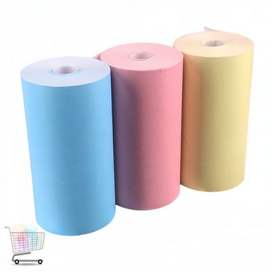 Цветная термобумага для печати портативного принтера, 3 рулона в наборе · Бумага для детского термопринтера