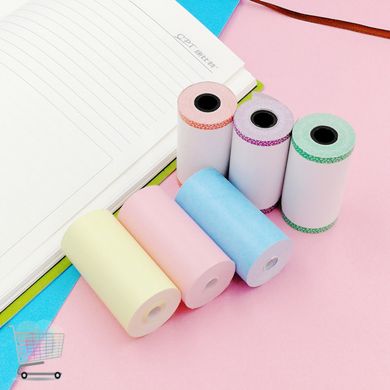 Цветная термобумага для печати портативного принтера, 3 рулона в наборе · Бумага для детского термопринтера