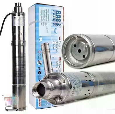 Шнековый глубинный насос для скважины 4QGD2 1500W 120 м &bull; Погружной винтовой насос для воды, дома, дачи и автономного водоснабжения