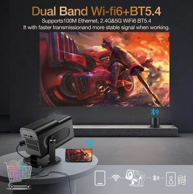 Портативний проектор HCS350 Pro для домашнього кінотеатру та розваг &bull; Мультимедійний Full HD проектор з високою якістю зображення ідеальний для дому та ігор