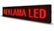 Бігучий LED рядок 100 х 40 см / Червоний &middot; Внутрішня світлодіодна інформаційна вивіска &ndash; табло з Wi Fi