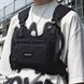 Мужская нагрудная сумка TOUGH SLHS через плечо ∙ Тактическая chest bag для телефона, документов и повседневной носки с двумя отделениями