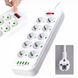 Удлинитель-разветвитель PNS-02/D10 белый 5 м &bull; Сетевой фильтр с LED-индикатором, 4 USB, PD Type-C и питанием 10&ndash;220V для дома и офиса