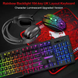 Геймерский набор T-Wolf TF-400 Gaming Combo 4в1 черный &bull; Комплект для ПК с клавиатурой, мышью, наушниками и ковриком