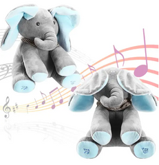 Плюшева розмовляюча іграшка Слонік Peekaboo ∙ Інтерактивна музична іграшка Розумний слоник