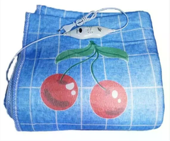 Двуспальная электропростынь Electric Blanket 5714 150&times;170 см 140 Вт с 2 режимами &bull; Электрическая простынь с подогревом Electric Blanket 5714 220 В, клетка с вишнями