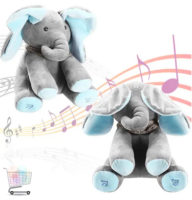 Говорящая плюшевая игрушка Слоник Peekaboo ∙ Интерактивная музыкальная игрушка Умный слоник
