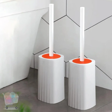 Туалетний йорж з ергономічною щіткою Toilet brush для важкодоступних місць · Чистяча щітка для унітазу