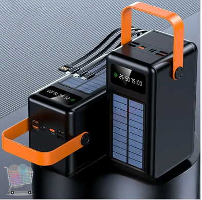 Power Bank YM-641 CX 180000 mAh з ліхтариком ∙ Повербанк YM-641 CX на сонячній батареї з дисплеєм