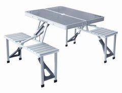 Алюмінієвий стіл для пікніка Aluminum Picnic Table Туристичний стіл зі стільцями