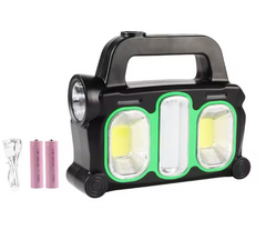 Аккумуляторный переносной фонарь HB-6169 с LED-подсветкой ∙ Фонарь для кемпинга и дома HB-6169 с солнечной панелью