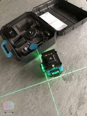 Профессиональный лазерный нивелир 4D 40-42 &bull; Зеленый лазер 360&deg; для стройки и ремонта