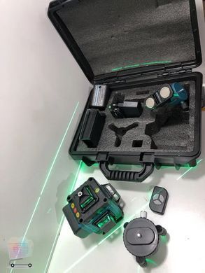 Профессиональный лазерный нивелир 4D 40-42 &bull; Зеленый лазер 360&deg; для стройки и ремонта