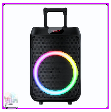 Мобильная колонка TTD-1209 12&laquo; с микрофонами и RGB-подсветкой ∙ Bluetooth колонка TTD-1209 12&raquo; для караоке и вечеринок