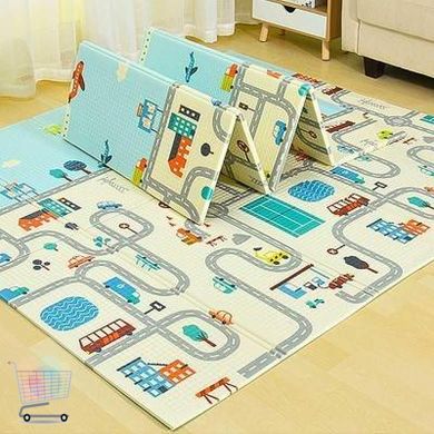 Термоковрик для детей Folding baby mat / Детский развивающий игровой коврик раскладной 200*180 см