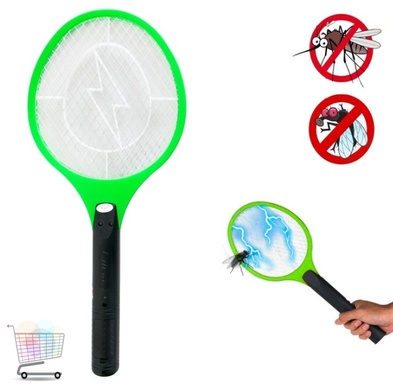 Електрична мухобійка ракетка для знищення мух та комарів
